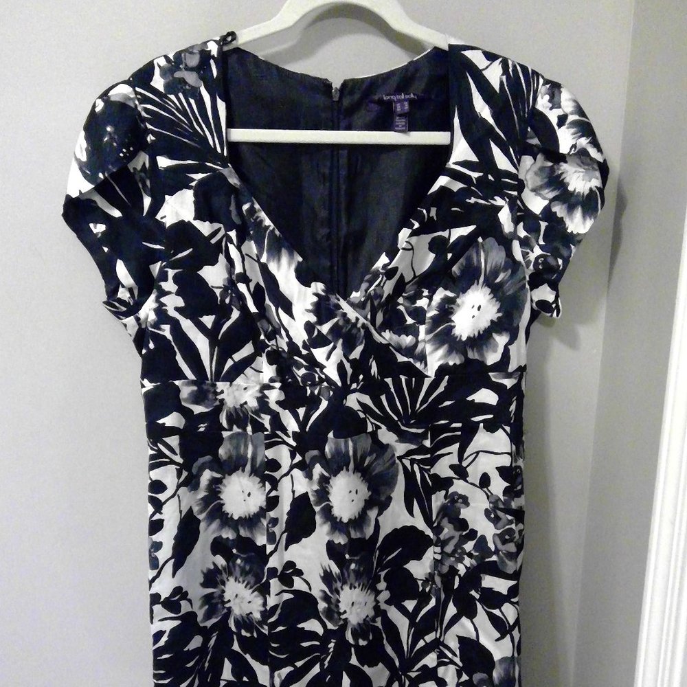 Long Tall Sally Black & White Floral Dress
